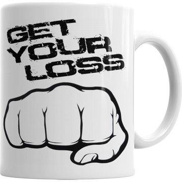 Baskı Dükkanı KB2363 Get Your Loss Stop Loss Porselen Kupa Bardak