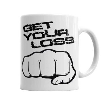 Baskı Dükkanı KB2363 Get Your Loss Stop Loss Porselen Kupa Bardak