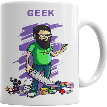 Baskı Dükkanı KB2522 Nerd Geek Gamer Porselen Kupa Bardak