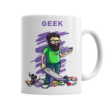Baskı Dükkanı KB2522 Nerd Geek Gamer Porselen Kupa Bardak