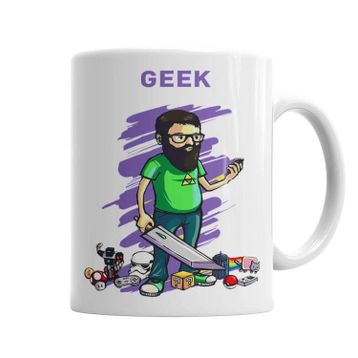 Baskı Dükkanı KB2522 Nerd Geek Gamer Porselen Kupa Bardak