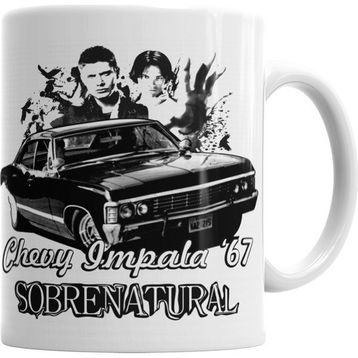 Baskı Dükkanı KB3223 Sobrenatural Chevy Impala 67 Porselen Kupa Bardak