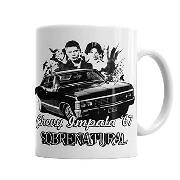 Baskı Dükkanı KB3223 Sobrenatural Chevy Impala 67 Porselen Kupa Bardak