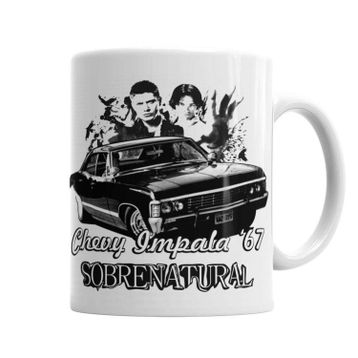 Baskı Dükkanı KB3223 Sobrenatural Chevy Impala 67 Porselen Kupa Bardak