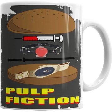 Baskı Dükkanı KB3255 Referencia Filme Pulp Fiction Porselen Kupa Bardak