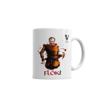 Baskı Dükkanı KB3338 Vikings Floki Black Knight Porselen Kupa Bardak