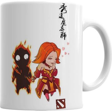 Baskı Dükkanı KB387 Dota 2 Lina Porselen Kupa Bardak