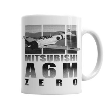 Baskı Dükkanı KB3918 Mitsubishi A6m Zero Porselen Kupa Bardak