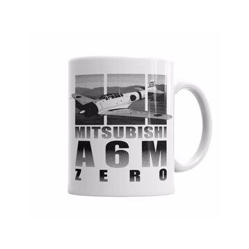Baskı Dükkanı KB3918 Mitsubishi A6m Zero Porselen Kupa Bardak