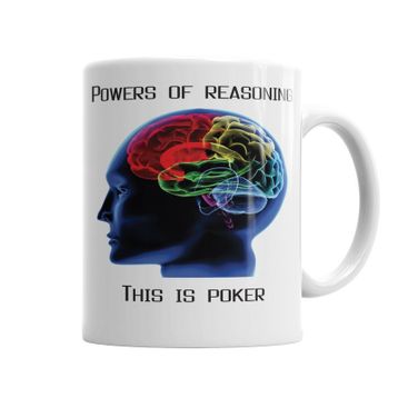 Baskı Dükkanı KB4016 Poker Beyin Porselen Kupa Bardak
