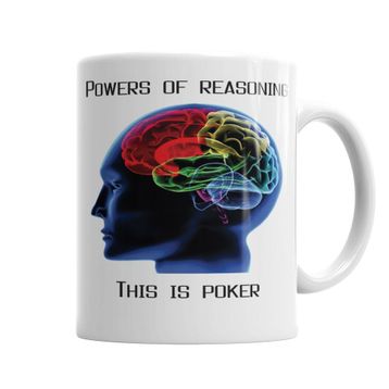 Baskı Dükkanı KB4016 Poker Beyin Porselen Kupa Bardak