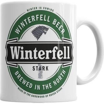 Baskı Dükkanı KB411 Game Of Thrones Winterfell Beer Porselen Kupa Bardak