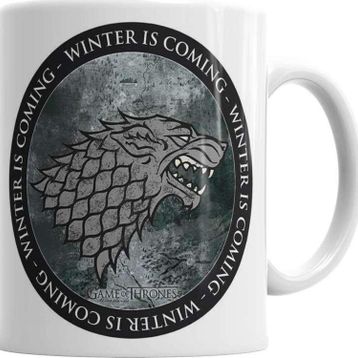 Baskı Dükkanı KB411 Game Of Thrones Winterfell Beer Porselen Kupa Bardak