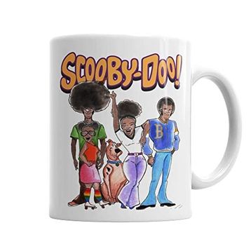 Baskı Dükkanı KB4469 Afro Scooby Exclusıva Do Canario Bastardo Porselen Kupa Bardak
