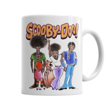 Baskı Dükkanı KB4469 Afro Scooby Exclusıva Do Canario Bastardo Porselen Kupa Bardak
