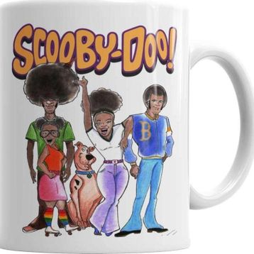 Baskı Dükkanı KB4469 Afro Scooby Exclusıva Do Canario Bastardo Porselen Kupa Bardak