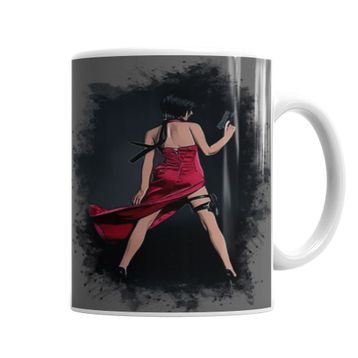Baskı Dükkanı KB4476 Ada Wong Resident Evil Onesie Porselen Kupa Bardak