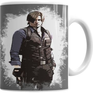 Baskı Dükkanı KB4484 A Tribute To Leon Kennedy Onesie Porselen Kupa Bardak