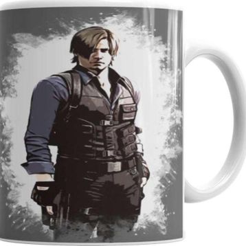 Baskı Dükkanı KB4484 A Tribute To Leon Kennedy Onesie Porselen Kupa Bardak