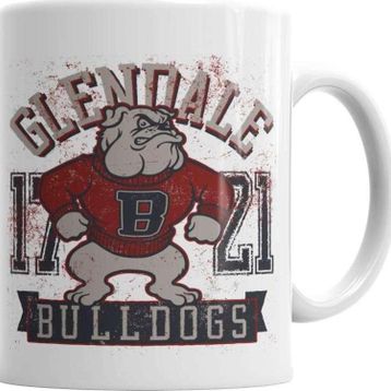 Baskı Dükkanı KB4607 Bullgods Pug Köpek Porselen Kupa Bardak