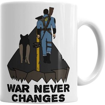 Baskı Dükkanı KB5080 Fallout War Never Changes Porselen Kupa Bardak