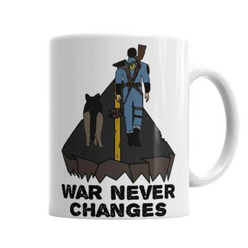 Baskı Dükkanı KB5080 Fallout War Never Changes Porselen Kupa Bardak