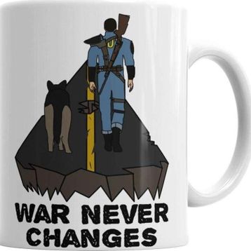 Baskı Dükkanı KB5080 Fallout War Never Changes Porselen Kupa Bardak