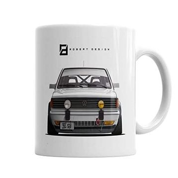 Baskı Dükkanı KB5405 Volkswagen Gol Quadrado Euro Race Style Porselen Kupa Bardak