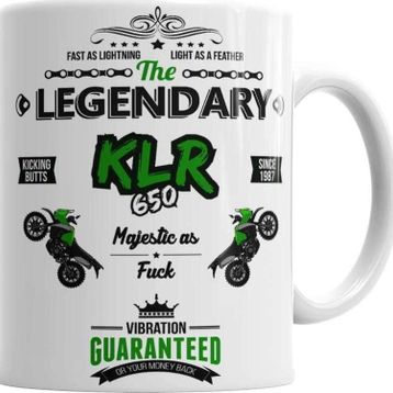 Baskı Dükkanı KB602 Kawasaki Klr650 Off Road Porselen Kupa Bardak