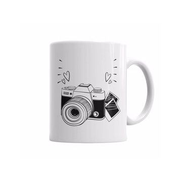 Baskı Dükkanı KB6029 Fotografia Just Say Cheese Fotograf Porselen Kupa Bardak