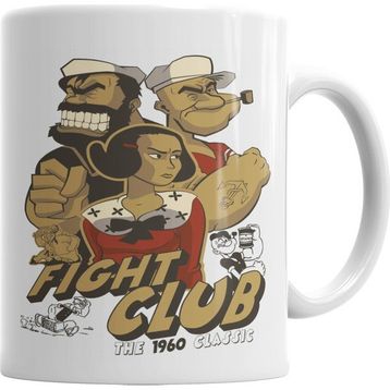 Baskı Dükkanı KB6056 Fight Club Retro Temel Reis Porselen Kupa Bardak