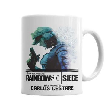 Baskı Dükkanı KB6078 Exclusive Carlos Cestare Raınbowsıx Sıege Porselen Kupa Bardak