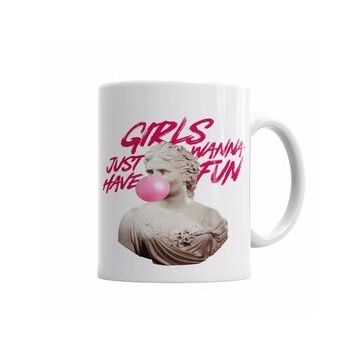 Baskı Dükkanı KB6143 Gorillaz Girls Just Wanna Have Fun Porselen Kupa Bardak