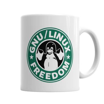 Baskı Dükkanı KB6159 Gnu Linux Porselen Kupa Bardak