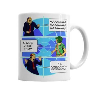 Baskı Dükkanı KB6393 Kiko Ambulancia Porselen Kupa Bardak