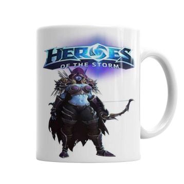 Baskı Dükkanı KB699 Heroes Of The Storm Sylvanas Porselen Kupa Bardak