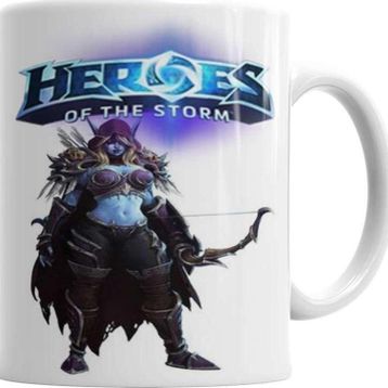 Baskı Dükkanı KB699 Heroes Of The Storm Sylvanas Porselen Kupa Bardak