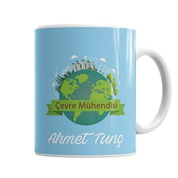 Baskı Dükkanı KB7132 Çevre Mühendisi Porselen Kupa Bardak