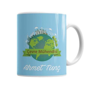 Baskı Dükkanı KB7132 Çevre Mühendisi Porselen Kupa Bardak