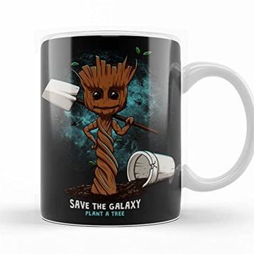 Baskı Dükkanı KB7572 Baby Groot Plant A Tree Porselen Kupa Bardak