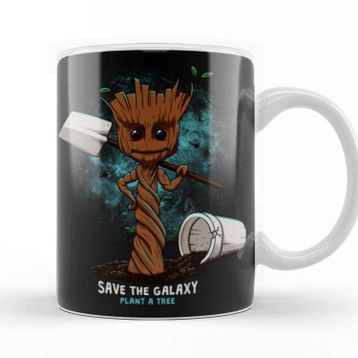 Baskı Dükkanı KB7572 Baby Groot Plant A Tree Porselen Kupa Bardak