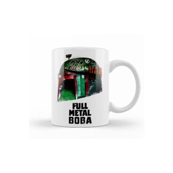 Baskı Dükkanı KB7671 Boba Fett Full Metal Boba Porselen Kupa Bardak