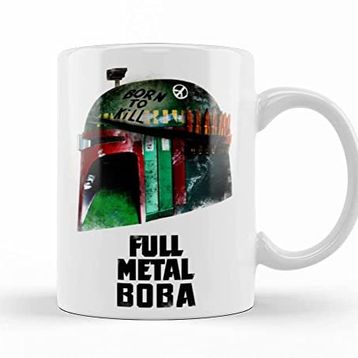 Baskı Dükkanı KB7671 Boba Fett Full Metal Boba Porselen Kupa Bardak