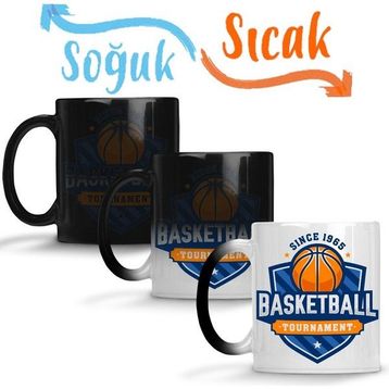 Baskı Dükkanı KB7954 Basketball Tournament Porselen Kupa Bardak