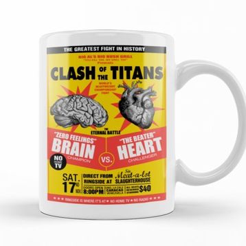 Baskı Dükkanı KB8417 Fight Clash Of Thetitans Porselen Kupa Bardak