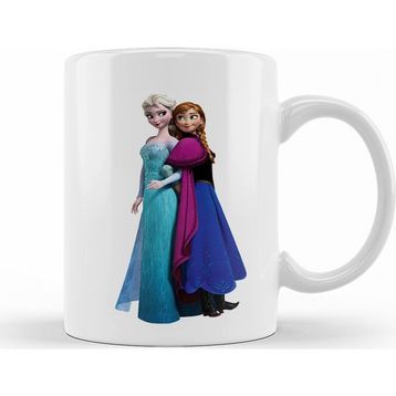 Baskı Dükkanı KB8431 Elsa Kristoff Rapunzel Anna Frozen Porselen Kupa Bardak