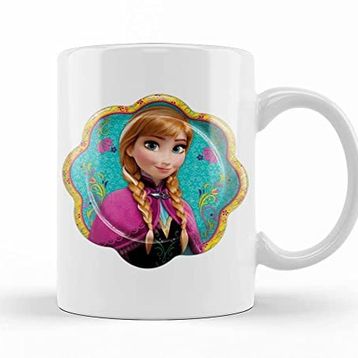 Baskı Dükkanı KB8447 Disney Frozen Anna Porselen Kupa Bardak