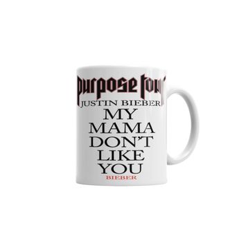 Baskı Dükkanı KB901 Purpose World Tour Justin Bieber Porselen Kupa Bardak