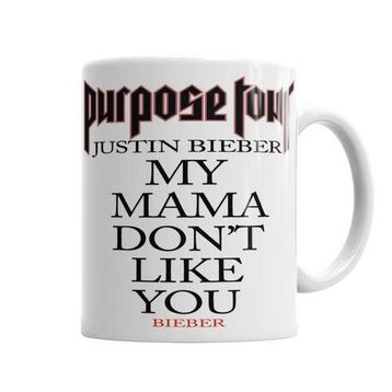Baskı Dükkanı KB901 Purpose World Tour Justin Bieber Porselen Kupa Bardak