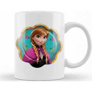Baskı Dükkanı KB9245 Disney Frozen Anna Porselen Kupa Bardak
